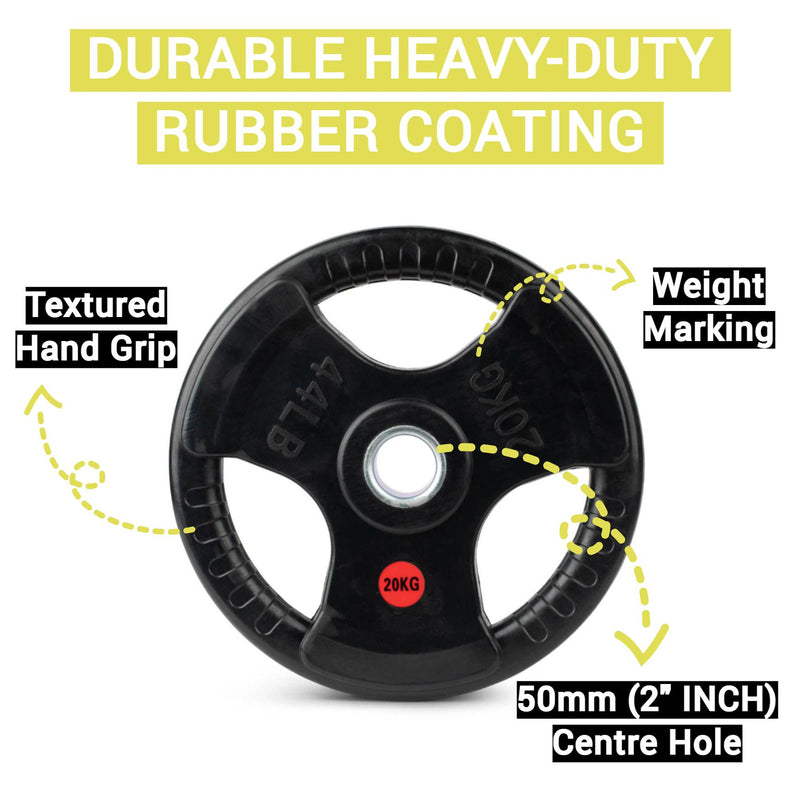 Tri-Grip Olympic Weight Plates