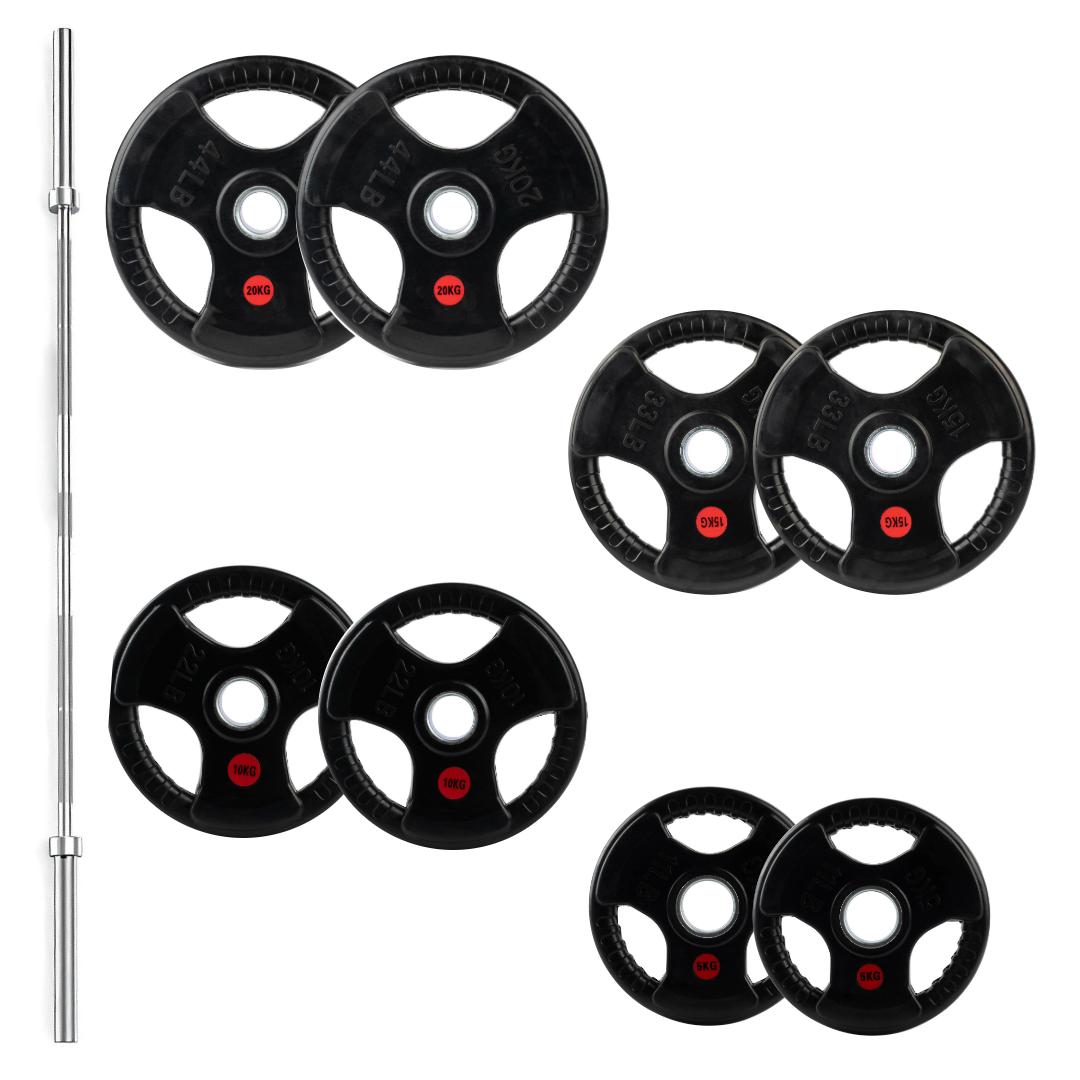 Tri-Grip Olympic Weight Plates