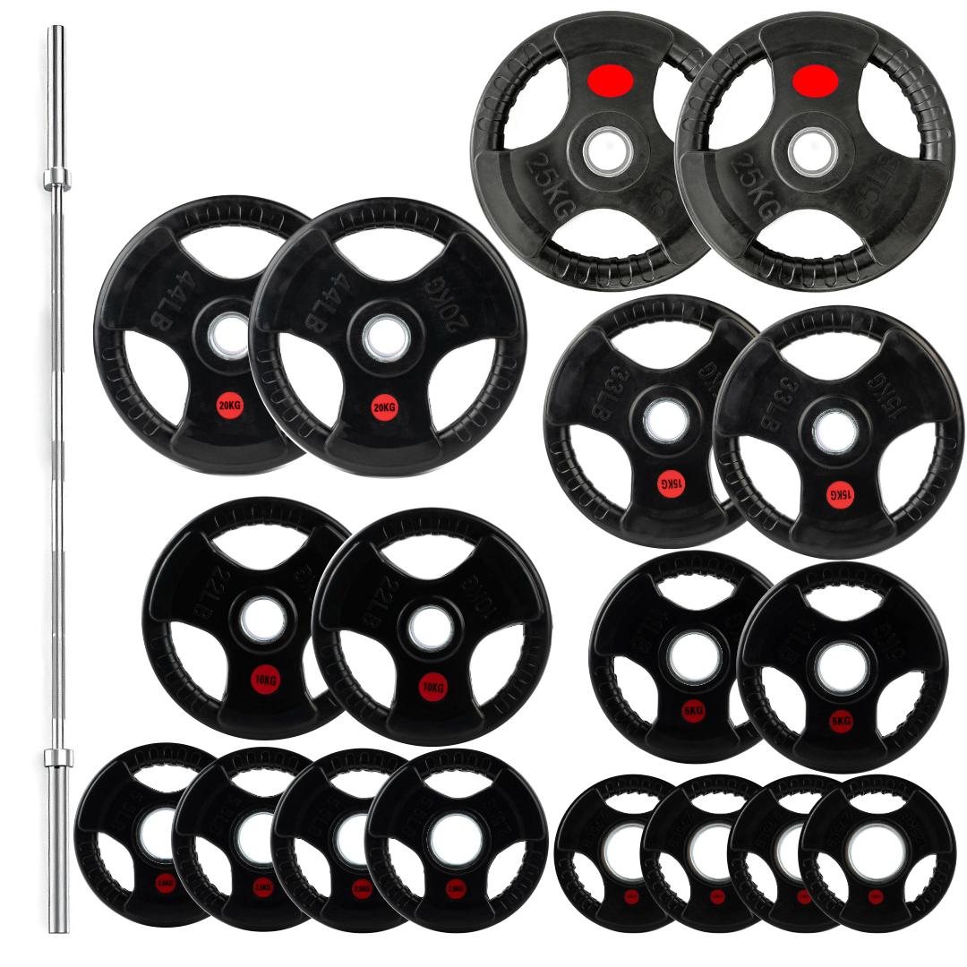 Tri-Grip Olympic Weight Plates