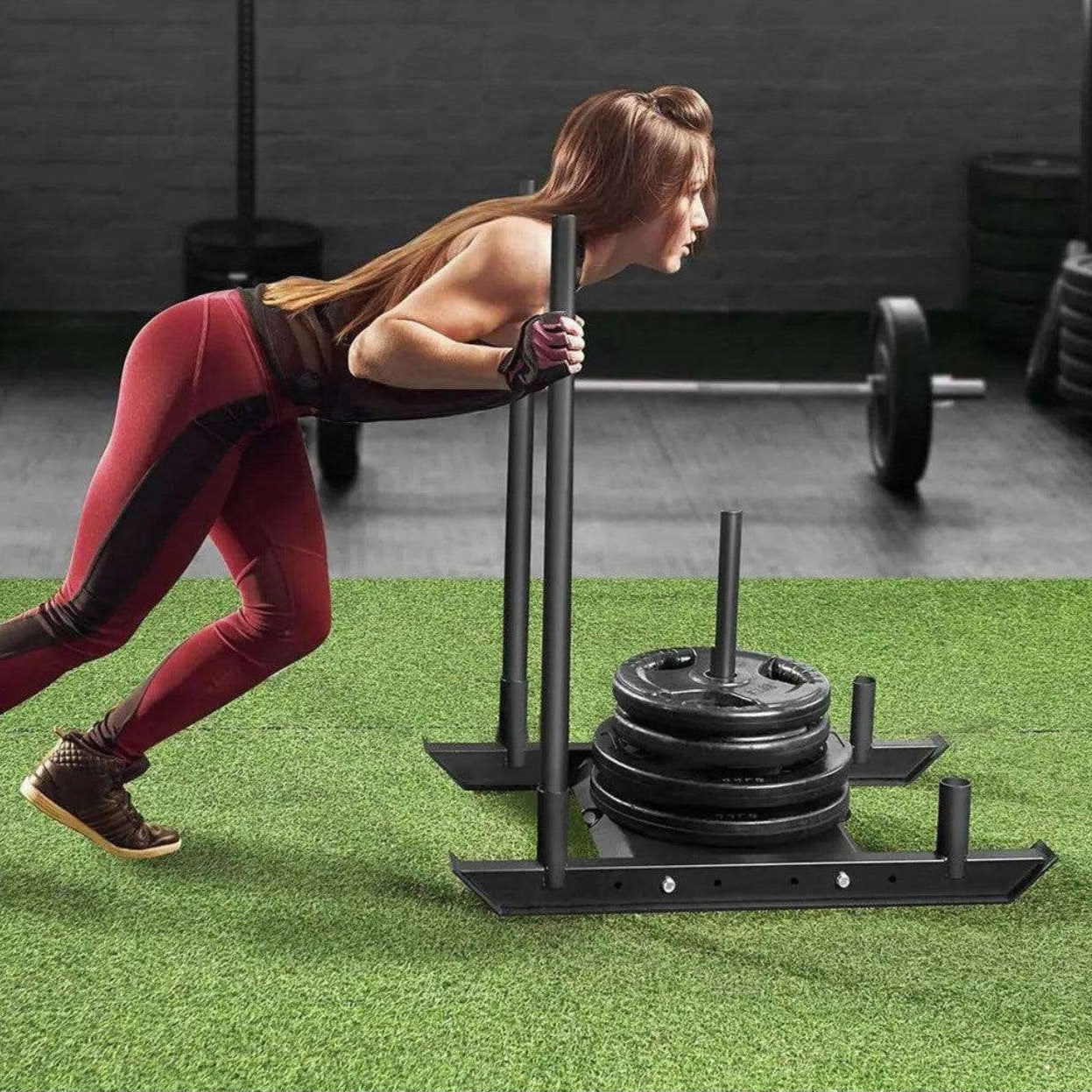 Weight Sledge & Track With Full Markings 1m x 10m