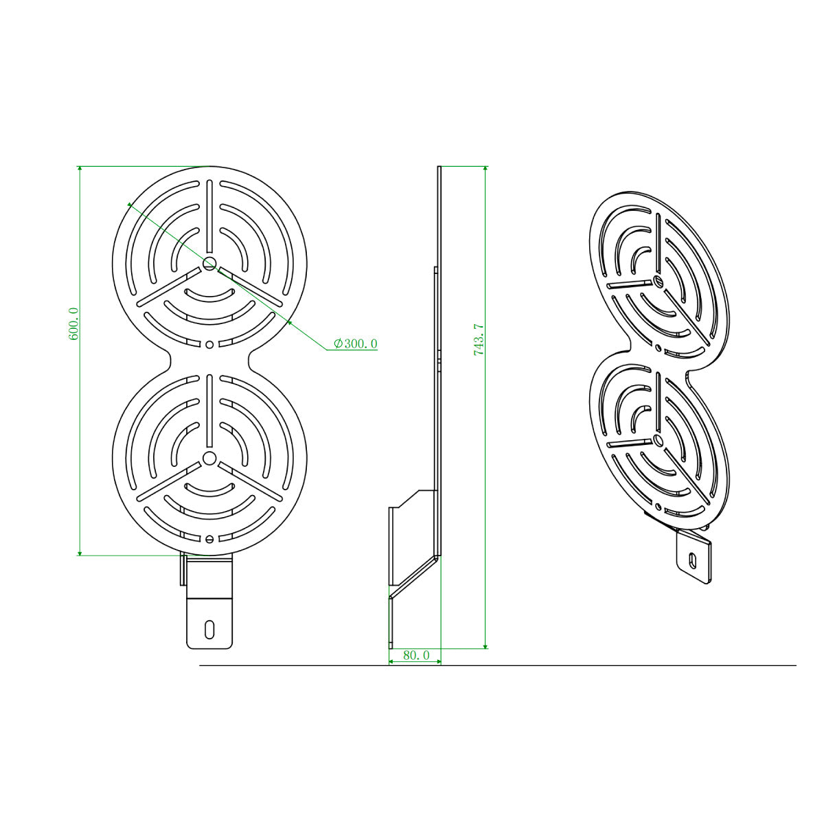 Wall Ball Target size and dimensions diagram