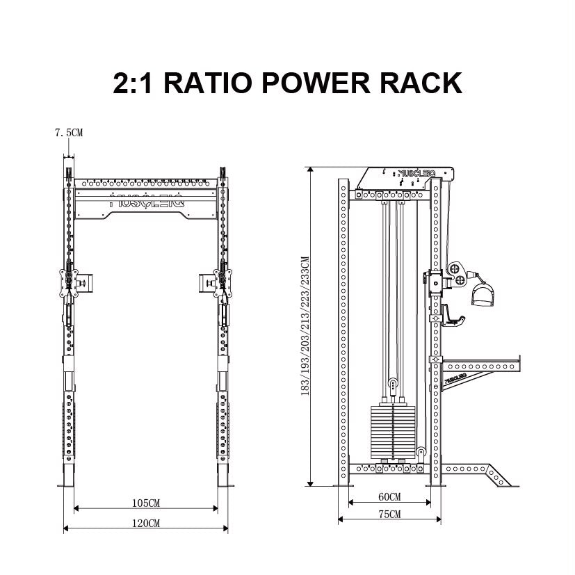 Multi Functional Power Rack 2:1